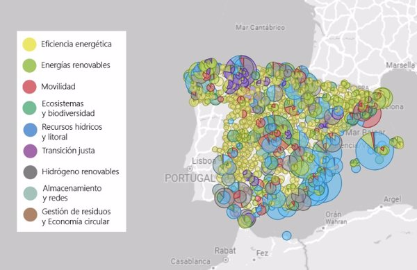 Transición Ecológica abre un portal que muestra con mapas los proyectos financiados con el Plan de Recuperación