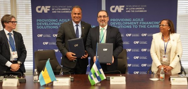 CAF aumenta el número de países accionistas del Caribe con la incorporación de Bahamas y Granada