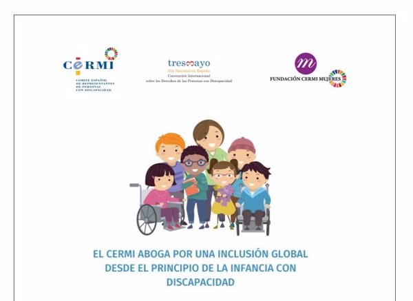 CERMI elige la inclusión global de la infancia con discapacidad como tema del Día de la Convención, el próximo 3 de mayo