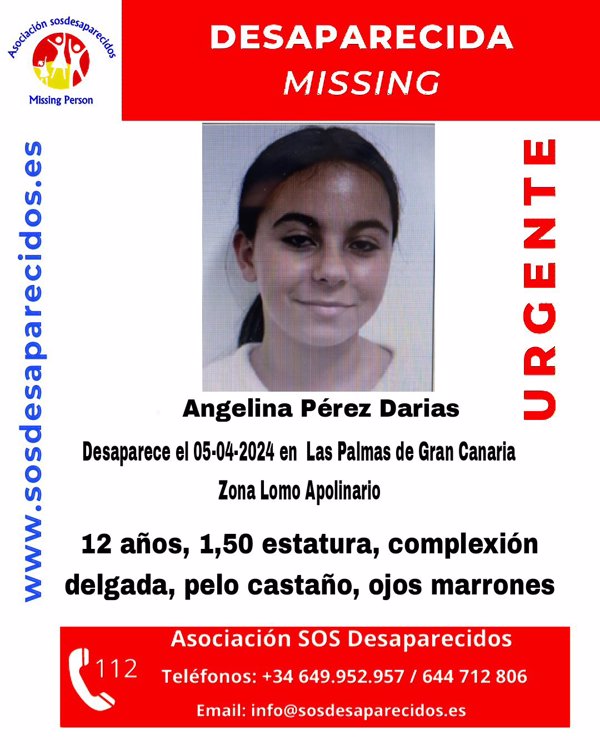 Denuncian la desaparición de una niña de 12 de años en Las Palmas de Gran Canaria que no regresó al centro de menores