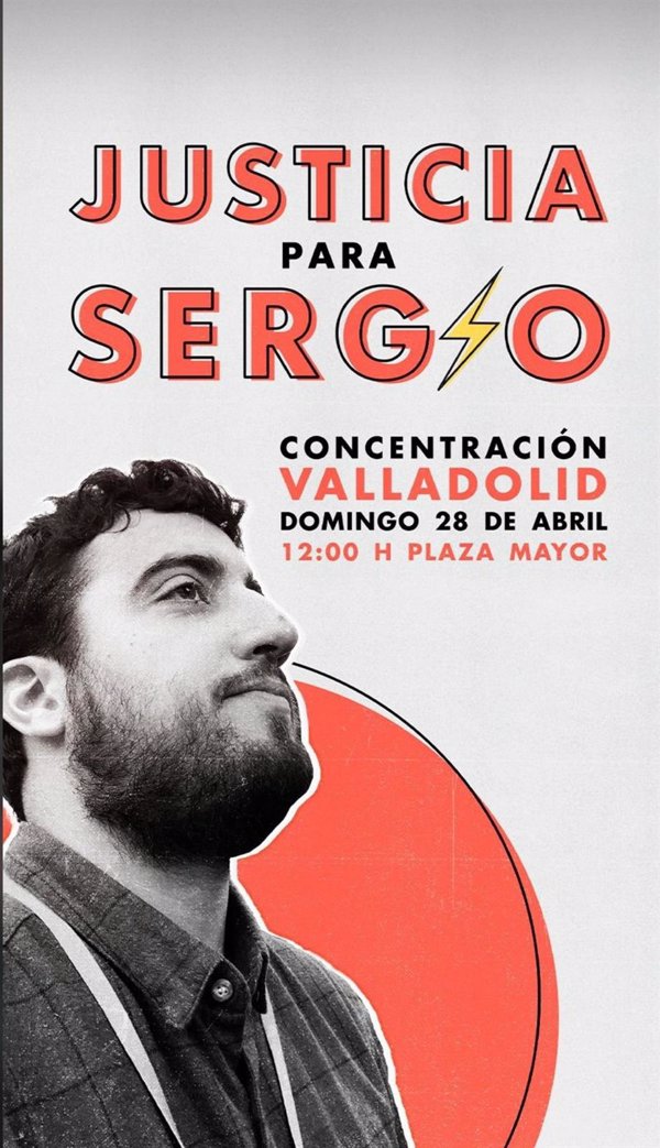 Una concentración recuerda este domingo en Valladolid a Sergio Delgado, el joven vallisoletano asesinado en Burgos