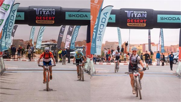 Betalú y Kortekaas ganan la primera etapa de la Skoda Titan Desert Morocco 2024