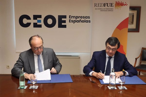 Las Fundaciones Universidad Empresa (REDFUE) firman un acuerdo de vinculación con la CEOE