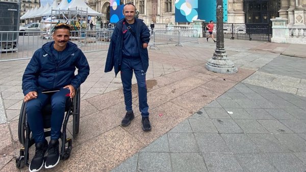 Ricardo Ten y Sergio Garrote reconocen los recorridos de las pruebas de ciclismo en los Juegos de París
