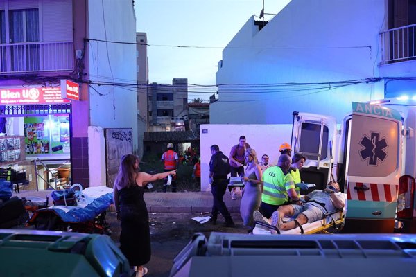 Desciende a uno el número de hospitalizados tras el derrumbe en Playa de Palma