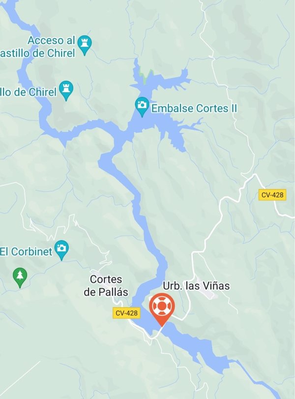 Buscan a una persona desaparecida en el río Júcar, en Cortes de Pallás (Valencia)