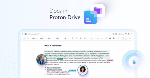 Proton Drive agrega Docs, un nuevo editor de documentos colaborativo cifrado de extremo a extremo