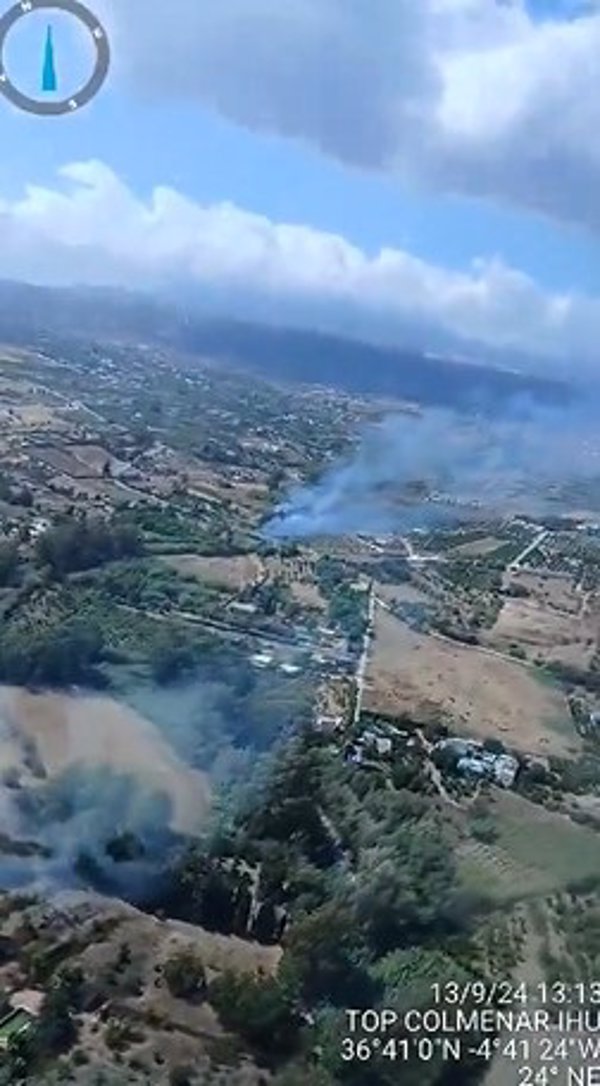 Declarado un incendio en Alhaurín el Grande (Málaga)