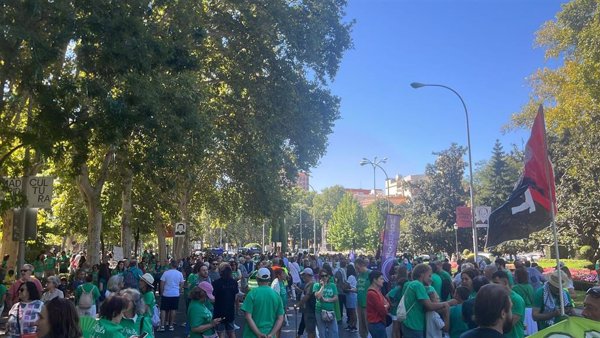 La 'Marea Verde' se moviliza en Madrid y denuncia privilegios de la educación privada frente la pública