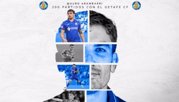 El Getafe homenajeará este sábado a Mauro Arambarri por sus 200 partidos en el club