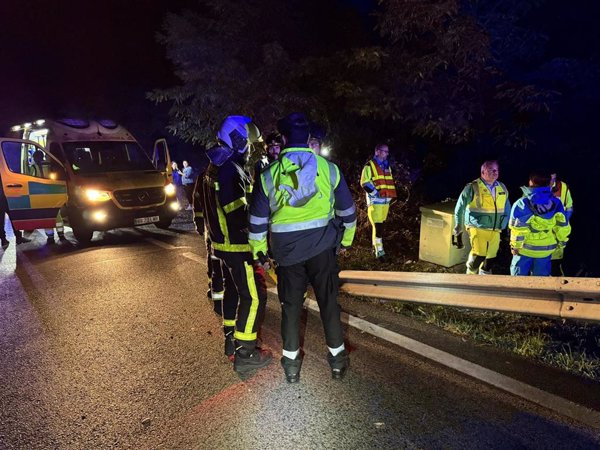 Muere un motorista de 50 años en un accidente de tráfico en la M-505 a la altura de San Lorenzo de El Escorial (Madrid)