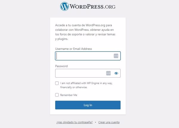 WordPress.org exige que los usuarios acrediten que no están afiliados 