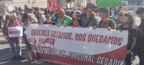 Una protesta en Madrid pide atajar la temporalidad en el empleo público: 