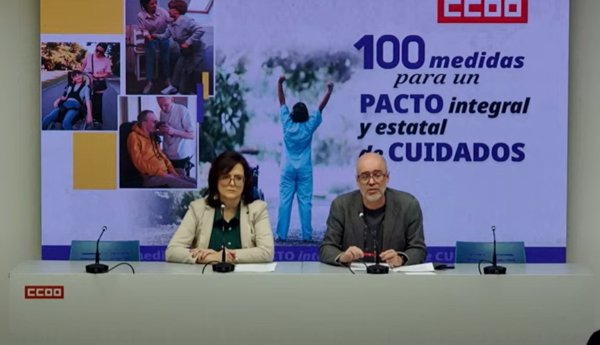 CCOO propone 100 medidas para acelerar un Pacto Integral de Cuidados que implicaría una inversión del 5,08% del PIB