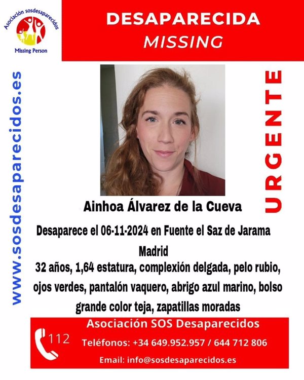 Buscan a una mujer de 32 años desaparecida en Fuente el Saz de Jarama (Madrid)