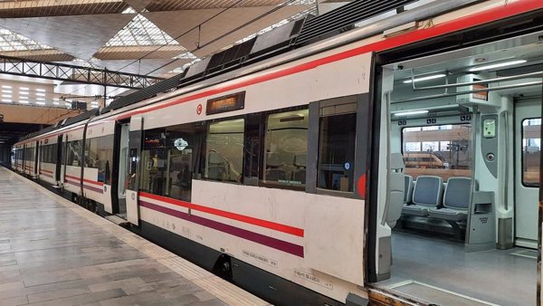Suspendido el servicio de la línea C2 Málaga Centro-Álora por las lluvias