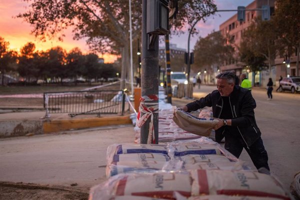 Los sacos preventivos junto al barranco de Aldaia, 