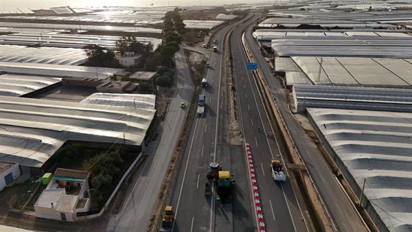 Abren la circulación en A-7 en Balanegra (Almería) tras las obras derivadas de los efectos de la dana