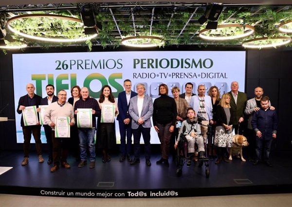 El Mundo, Cadena SER Cádiz, Canal Sur y El Periódico de España, Premios Tiflos de Periodismo Social de la ONCE 2023