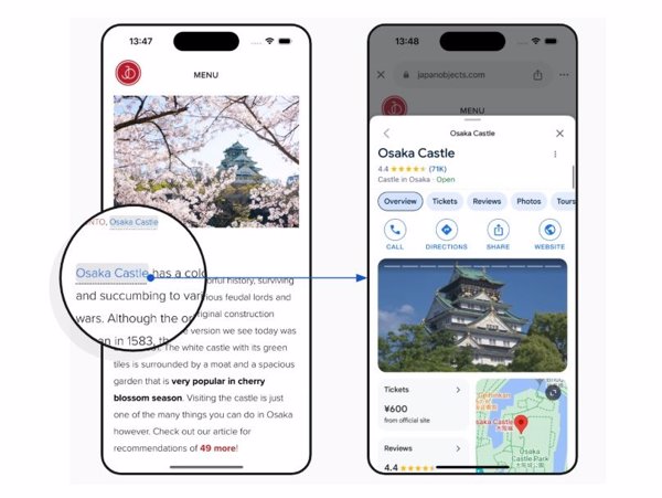 Google integra enlaces en webs de terceros que dirigen al Buscador para ampliar la información en iOS