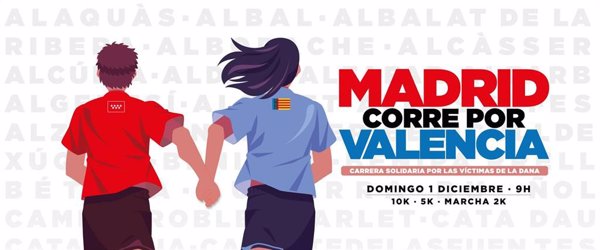 'Madrid corre por Valencia' recaudará fondos este domingo para los afectados