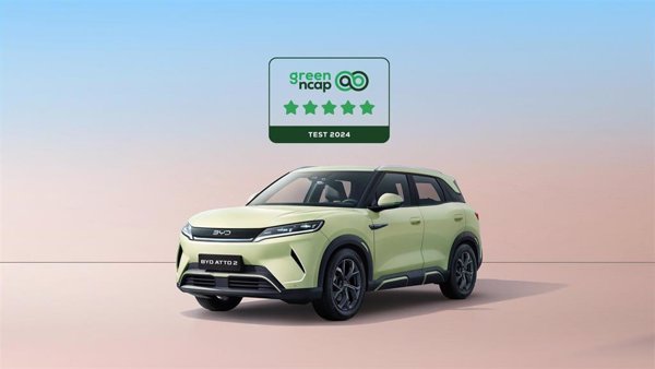 El BYD Atto 2 recibe las cinco estrellas de la iniciativa Green NCAP