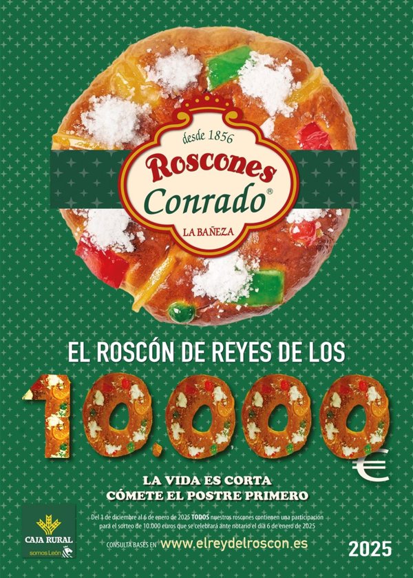 Confitería Conrado, de La Bañeza (León), volverá a repartir 10.000 euros escondidos en uno de sus roscones