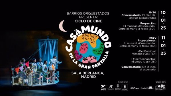 Barrios Orquestados lleva a Madrid su musical 'Casamundo: Entre el mar y la folía' los próximos 10 y 11 de enero