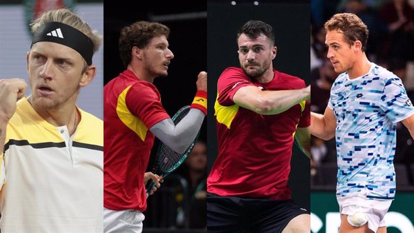 Alejandro Davidovich, Pablo Carreño, Pedro Martínez y Roberto Carballés jugarán la Copa Davis en Suiza