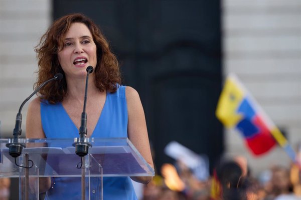 Ayuso asistirá este jueves a la movilización en Madrid de apoyo a Edmundo González como presidente de Venezuela