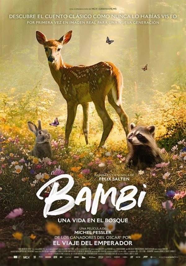 'Bambi, una vida en el bosque' llega en imagen real por primera vez a los cines españoles este viernes