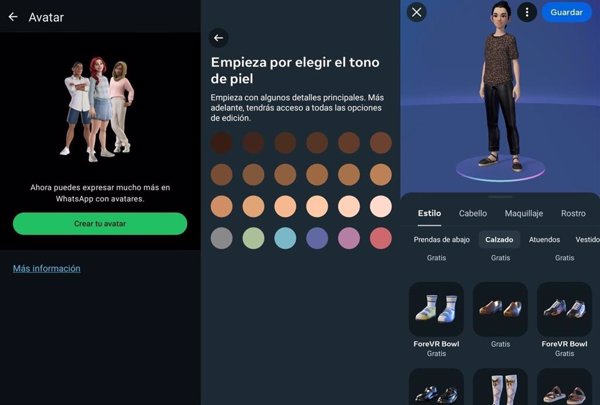 WhatsApp mejora el diseño y la apariencia de los avatares para hacerlos más realistas