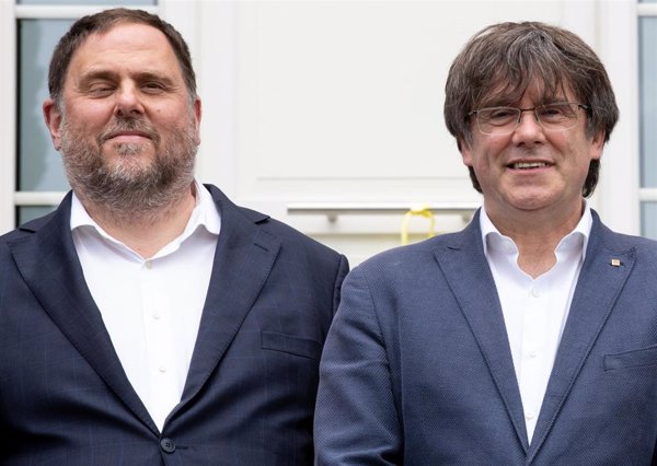 Junqueras y Puigdemont se reunirán este jueves tras su reelección como líderes de ERC y Junts