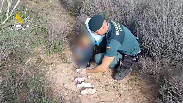 Investigado por abandonar seis cachorros en el interior de un saco de pienso en Almería