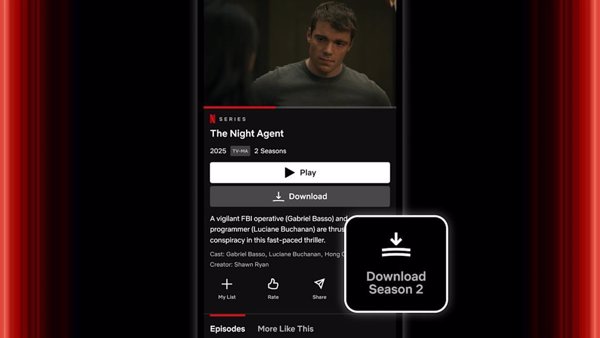 Netflix añade el botón para descargar temporadas completas de series en iOS