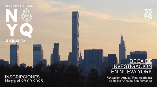 Fundación Arquia y la Real Academia de Bellas Artes convocan la XI Edición de la Beca de Investigación en Nueva York