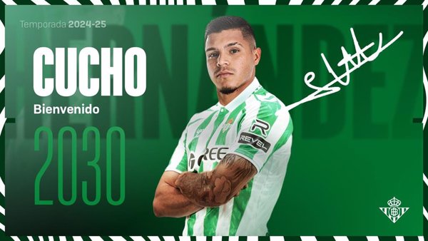 El Real Betis refuerza su delantera con el 'Cucho' Hernández