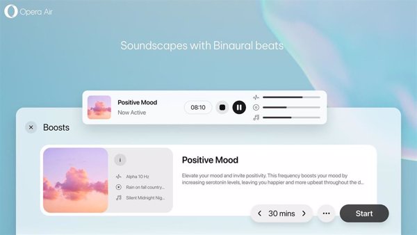 Opera Air es un navegador que fomenta el bienestar digital e integra herramientas 'mindfulness'