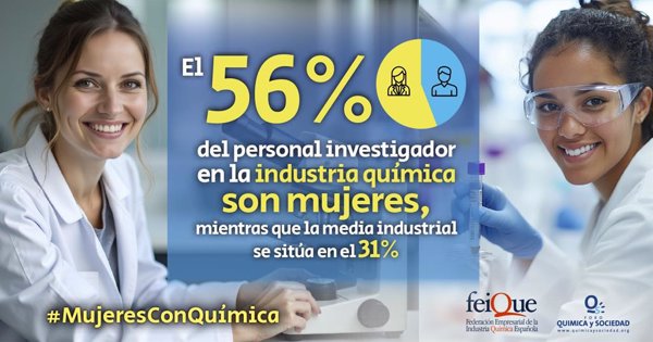 Lanzan la V Edición de la campaña '#MujeresConQuímica' para dar visibilidad a las mujeres en esta industria paritaria