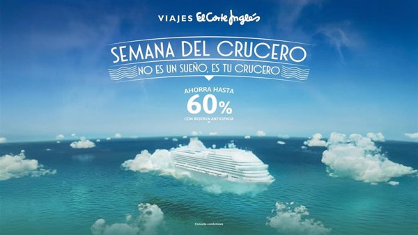 Viajes El Corte Inglés lanza una campaña para viajes en crucero con ofertas y nuevos itinerarios