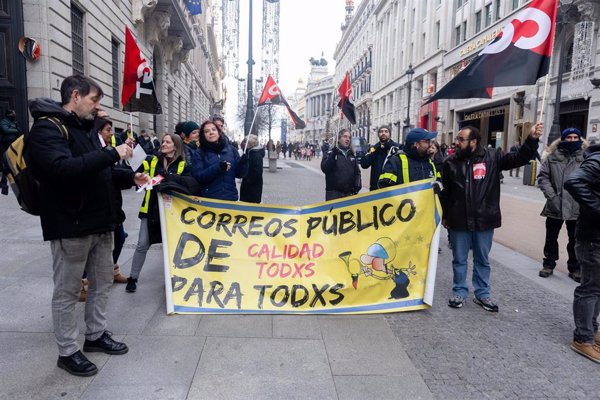 Correos cifra en un 6,8% el seguimiento de la huelga general convocada por CGT