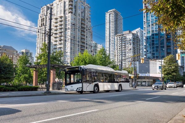 Solaris (Grupo CAF) logra un contrato para el suministro de 107 trolleybus en Canadá por 120 millones