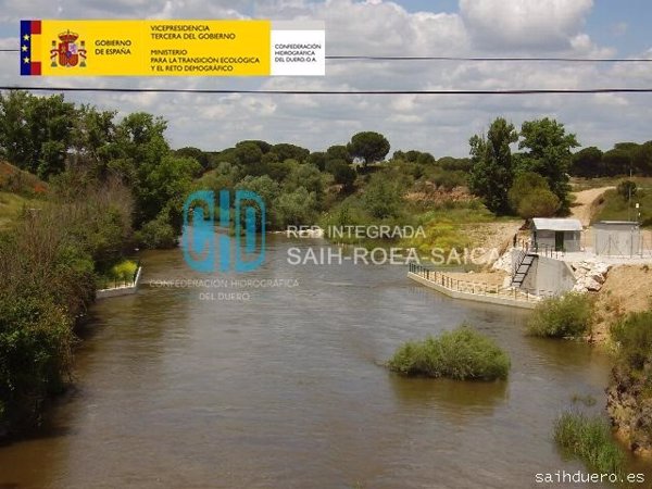 CHD mantiene dos los avisos hidrológicos activos, el Adaja en Arévalo (Ávila) y Valdestillas (Valladolid)