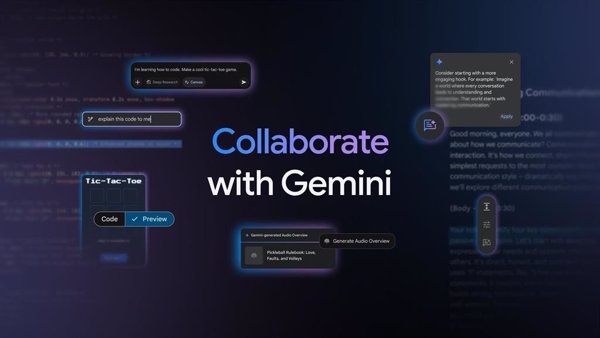 Gemini mejora el trabajo colaborativo con la integración de Canvas y Audio Overview