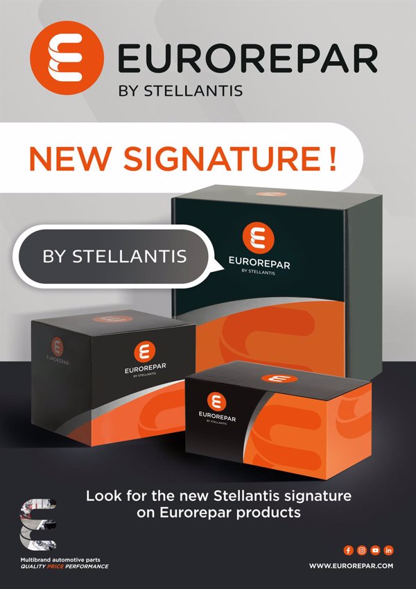 El servicio multimarca de recambios de piezas Eurorepar cambia su firma a Eurorepar by Stellantis