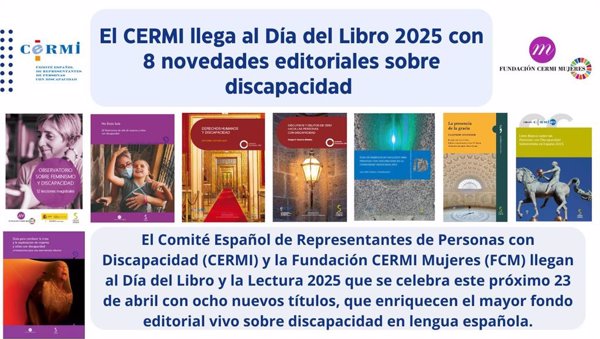 CERMI visibiliza los derechos de las personas con discapacidad con ocho novedades editoriales en el Día del Libro