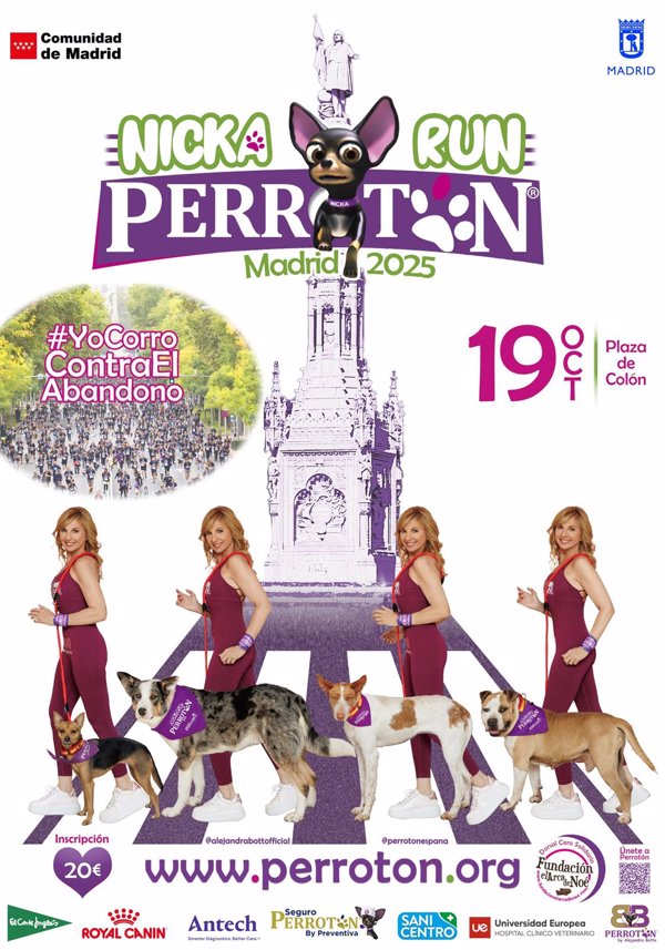 Abierta la inscripción para el Perrotón Madrid 2025, la carrera contra el abandono animal del 19 de octubre