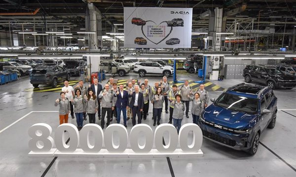 Dacia alcanza los ocho millones de unidades producidas a nivel mundial en su fábrica de Rumanía
