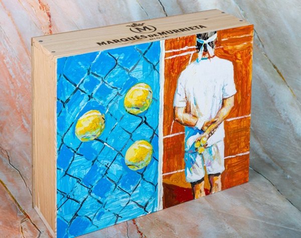 Marqués de Murrieta subastará las pinturas creadas durante el Mutua Madrid Open para luchar contra el cáncer