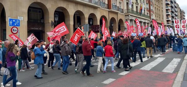 CCOO y UGT salen a la calle en La Rioja para pedir mejoras salariales y reducción jornada